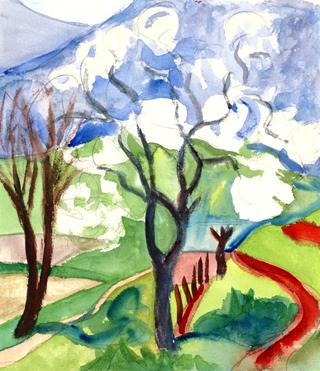 Landscape with Trees