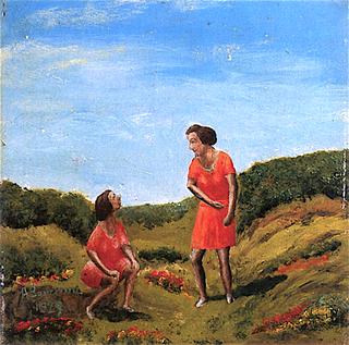 Two Women in a Landscape of Flowers