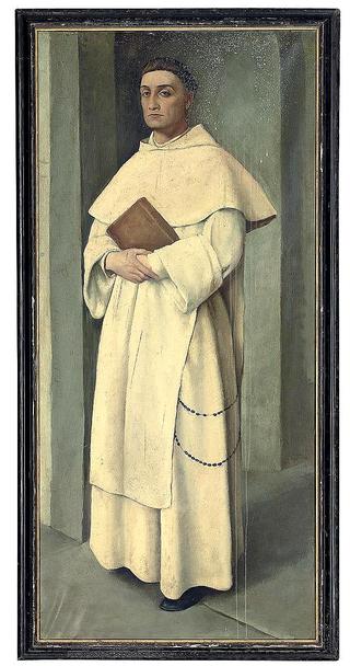 A Portrait of a Padre Domenicano, Holding a Bible