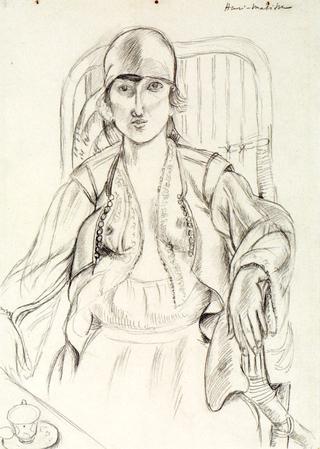 坐姿侍女