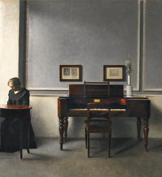 Ida in an Interior with Piano
