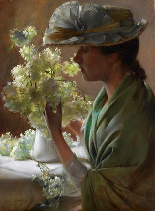 Lady with a Bouquet