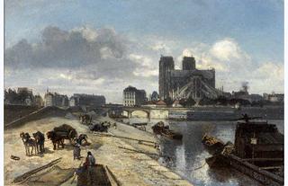 Chevet of Notre Dame and the Pont de la Tournelle, Paris