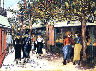 Montmartre, Market Scene