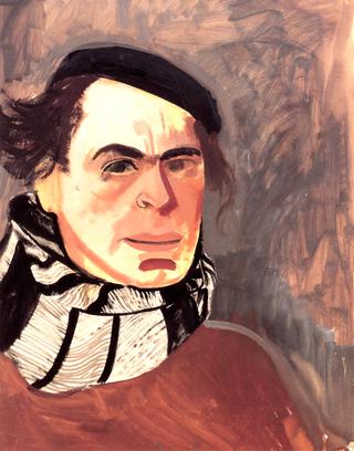 Self-Portrait with Scarf