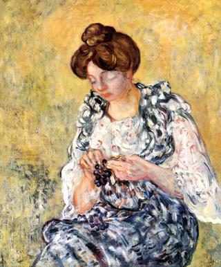 Woman with Grapes