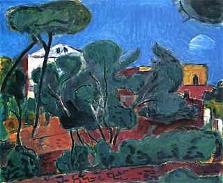 Houses among Pine Trees
