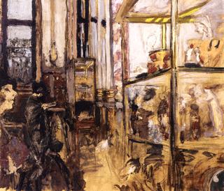 Ceramic Display Cases in the Louvre (study)
