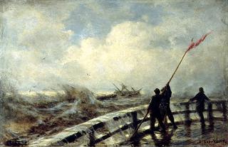 Storm in Oostende