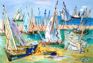 Sailboats at Low Tide