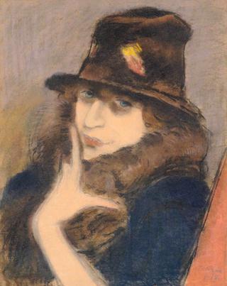 Woman in Black Hat