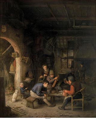 Peasants in an Interior