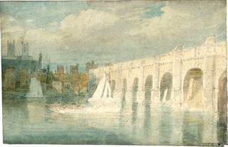 Westminster Bridge, with the Abbey Seen across the River