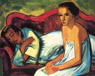 Two Women on a Sofa