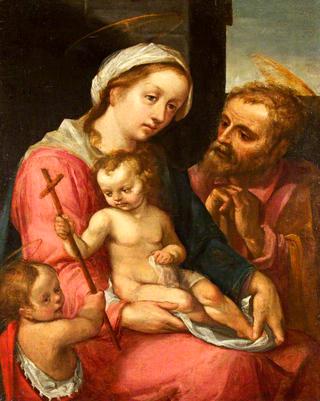 The Holy Family with Saint John the Baptist