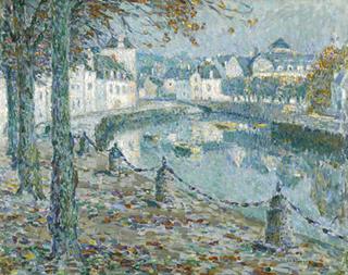 Village  in the Morning, Quimperle (small version)