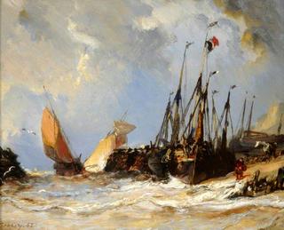 Fishing Boats on a Beach