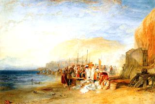 Hastings, Fish Market on the Sands, Early Morning
