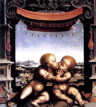 The Infants Christ and Saint John the Baptist Embracing