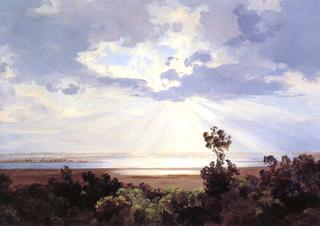 La puesta del sol