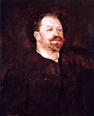 Portrait of Italian Singer Francesco Tamagno