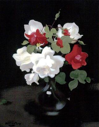 Red and White Roses