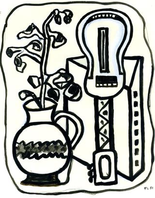 Flowers and Guitar