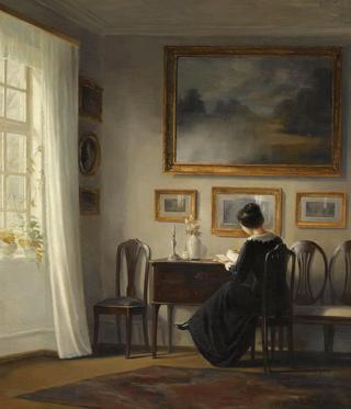 Lady Seated in a Drawing Room