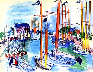 Deauville, Yachts at Anchor