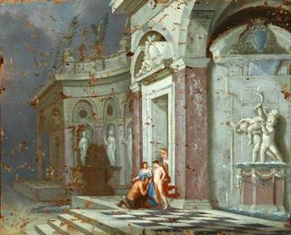 Jupiter and Alkmene in an Architectural Setting