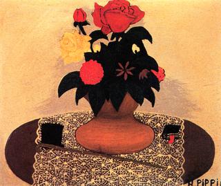 Flowers with Hat and Cane