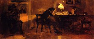 Young Boy Sitting at a Table