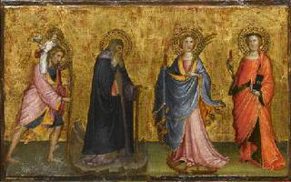 Saint Christopher with the Child and Saints Lucy, Catherine and Anthony