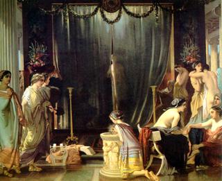 Zeuxis choosing his models