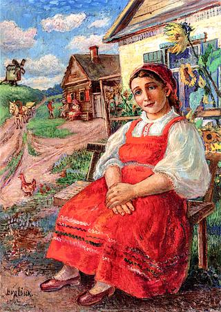 Woman in Red Dress