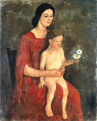 Thilde Hofer with Son Carlino