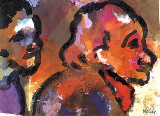 Two Heads (in Profile)