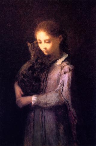 Girl with Kitten