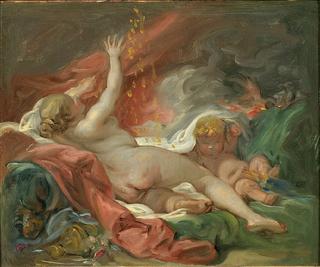 Danae and the Shower of Gold (study)