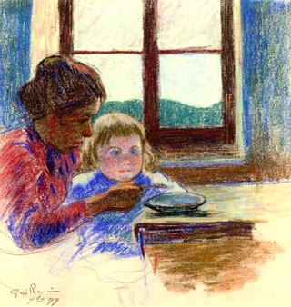 Madame Guillaumin and Her Son André
