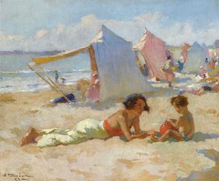 Playing on the Beach