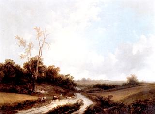 View of a Shepherd on a Path