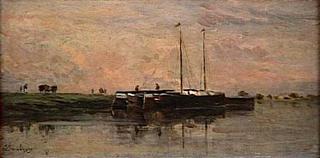 Péniches à Bezons (Canal Boats at Bezon)