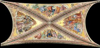 Chapel of San Brizio - Vault of the altar space