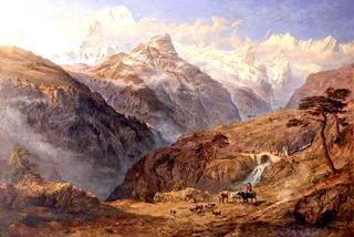 Mont Blanc, from near Cormayeur, Vallé d'Aoste