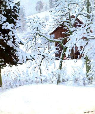 Snowy Forest Clearing