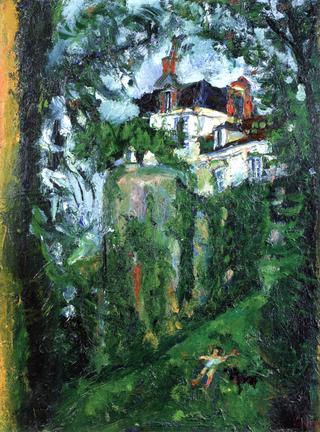 Girl and Dog, House and Buttress