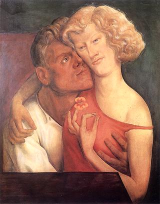 Lovers with Nasturtium