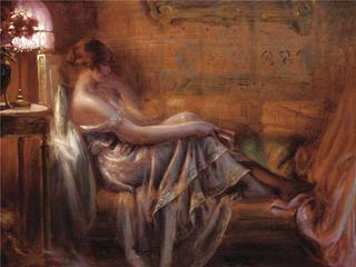Reading By Lamplight