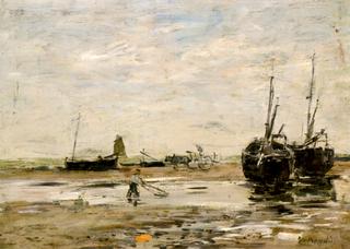 The Shore at Berck, Low Tide